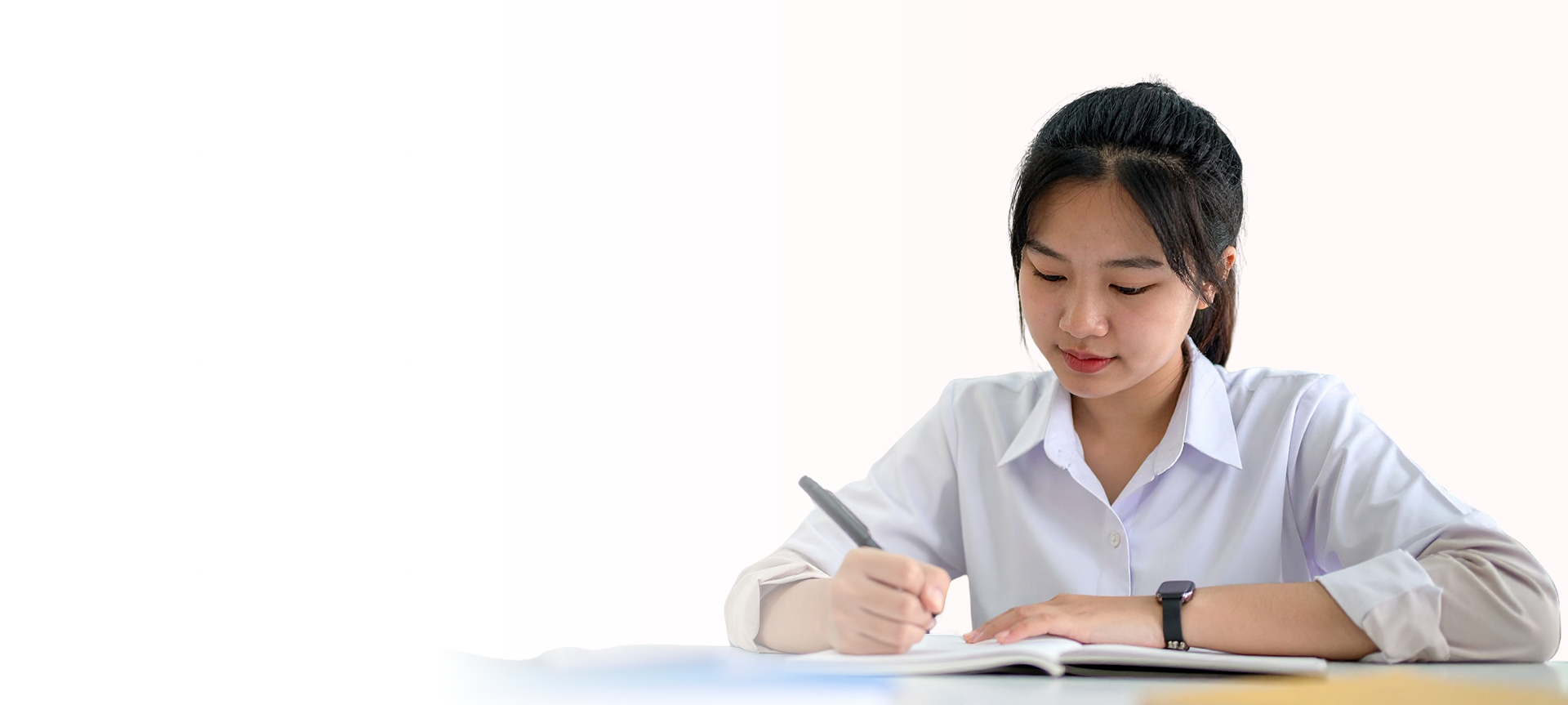 Lithuania community member completing documents in Australia